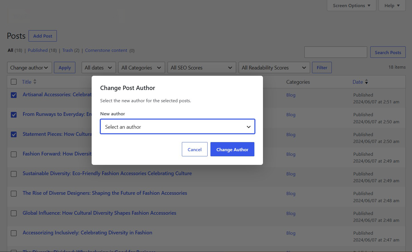 Change Post Author 3